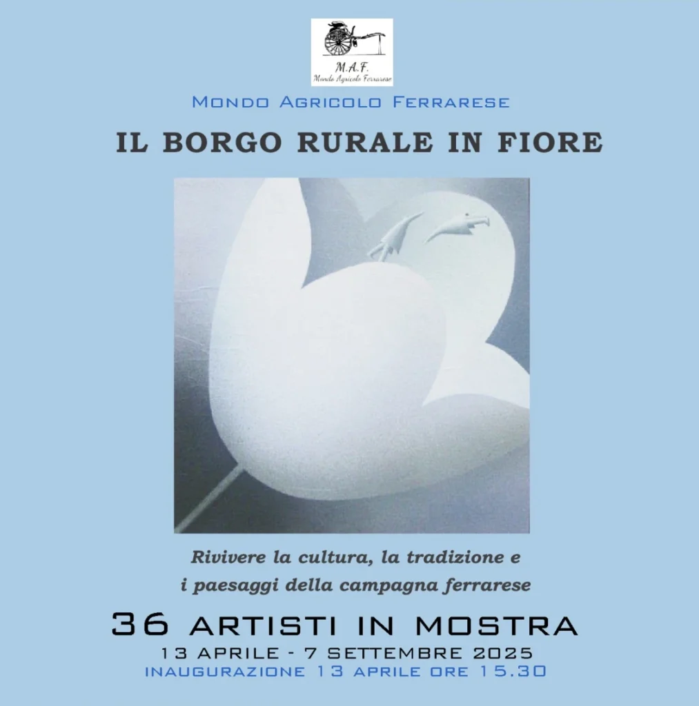 Sonia Rossi Fotografia digitale Locandina mostra Il Borgo rurale in fiore - Ferrara 2025